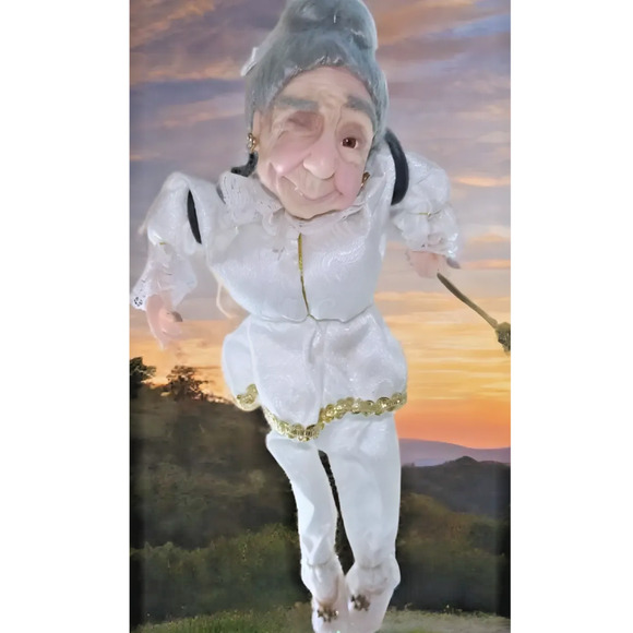 VTG Jacqueline Kent signed Fairy Godmother January Diamonds Kurt Adler Doll 2002 - Picture 1 of 16
